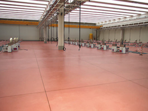 Traditional industrial flooring