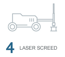 Icona che rappresenta il numero di macchinari Laser Screed: 4